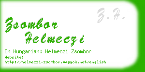 zsombor helmeczi business card